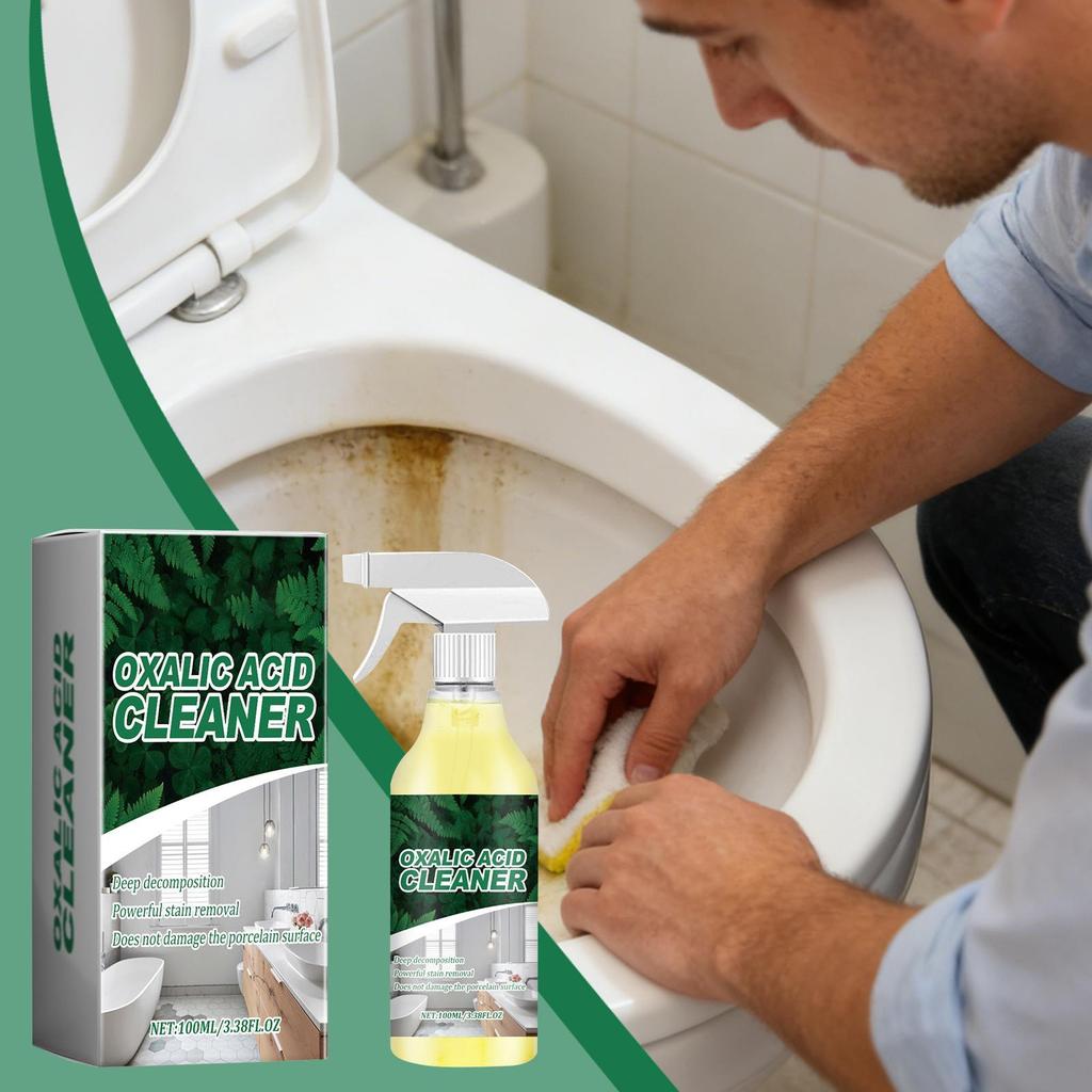 Toilet Bowl Cleaner Spray 100ml Removes Urine Stains & Yellow Buildup Deodorizing Protective Coating, Bathroom Cleaning Supplies
