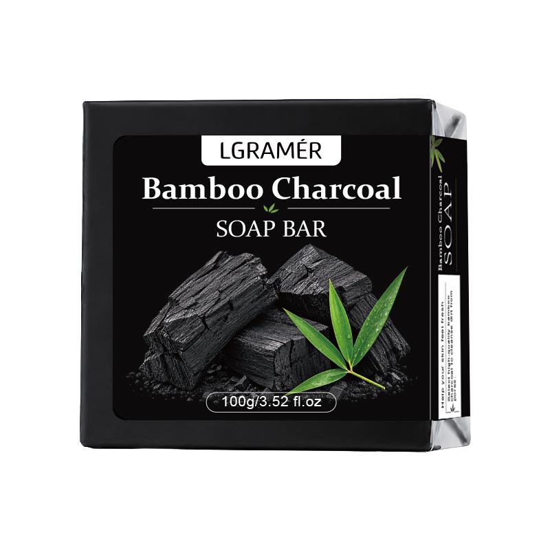 Bamboo Charcoal Handmade Facial Soap Moisturizing Firming Hydrating Face Cleanser Wash Foam Oil Control,Body Tender Bathing Soap