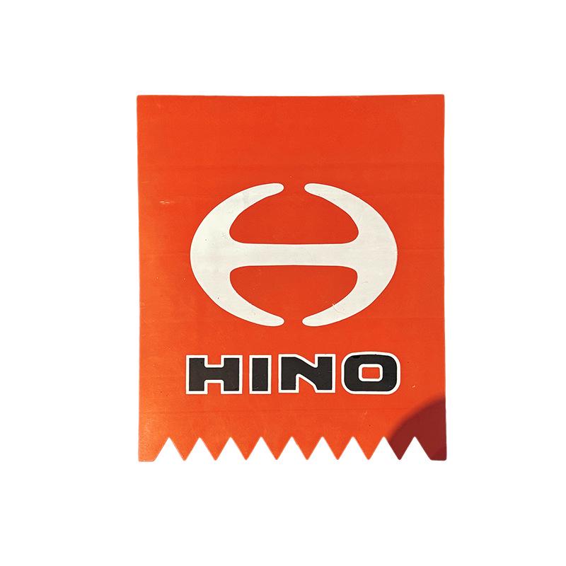 Red Custom Mudguards for Hino Truck Semi-Trailers: Various Models for Cross-Border Trade.