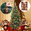 Monkey Advent Calendar 2025 2D Acrylic Monkey Hanging Ornament for Christmas Tree 24 Days Christmas Countdown Calendar for Kids Adult