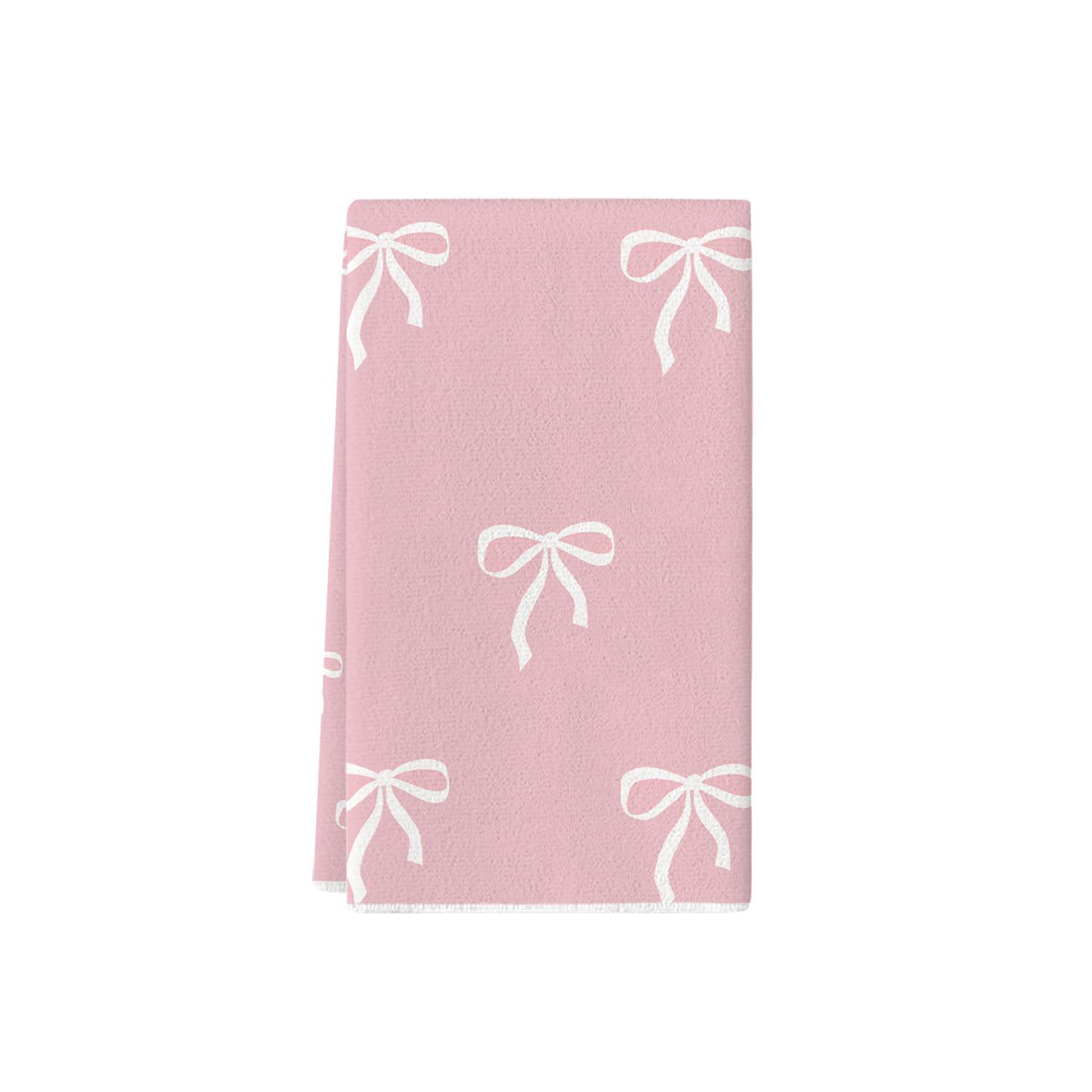 

1Pc Bow or Tulip Kitchen Towels, Ultra-Fine Microfiber Highly Absorbent Soft Hand Towels, Dishcloths & Tea Towels for Decor