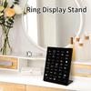 Jewelry Display Stand Ring Display 50 Slots L-Shaped Organizer for Wedding Entryway Home Bathroom Dressing Table Store Counter