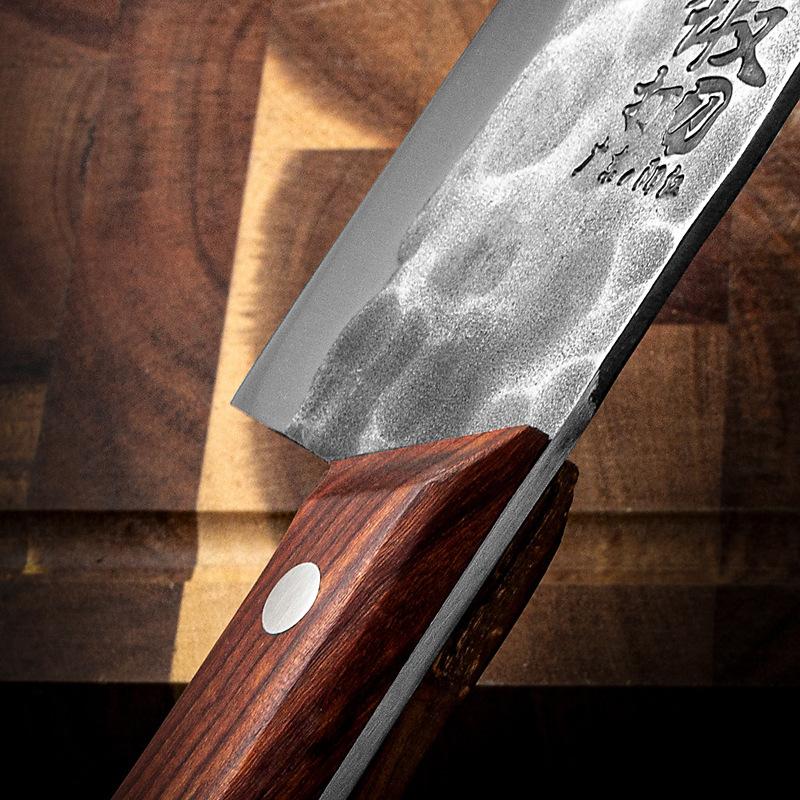 Kitchen Meat Cleaver Handmade Forged Butcher Knife Chef Slicing Peeling Cutter Cooking Knife for Household & Commercial
