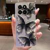 For Honor 400 Smart 5G Case Honor X7d 4G 5G Cover Clear Luxury Fashion Butterfly Flower Soft TPU Silicone Transparent Phone Case