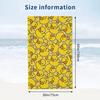 WIBUE Yellow Rubber Duck Microfiber Oversized Beach Towel, Lightweight Quick Dry Sandproof Towels 60”x30” for Swim Pool Yoga Gym Camping, Beach