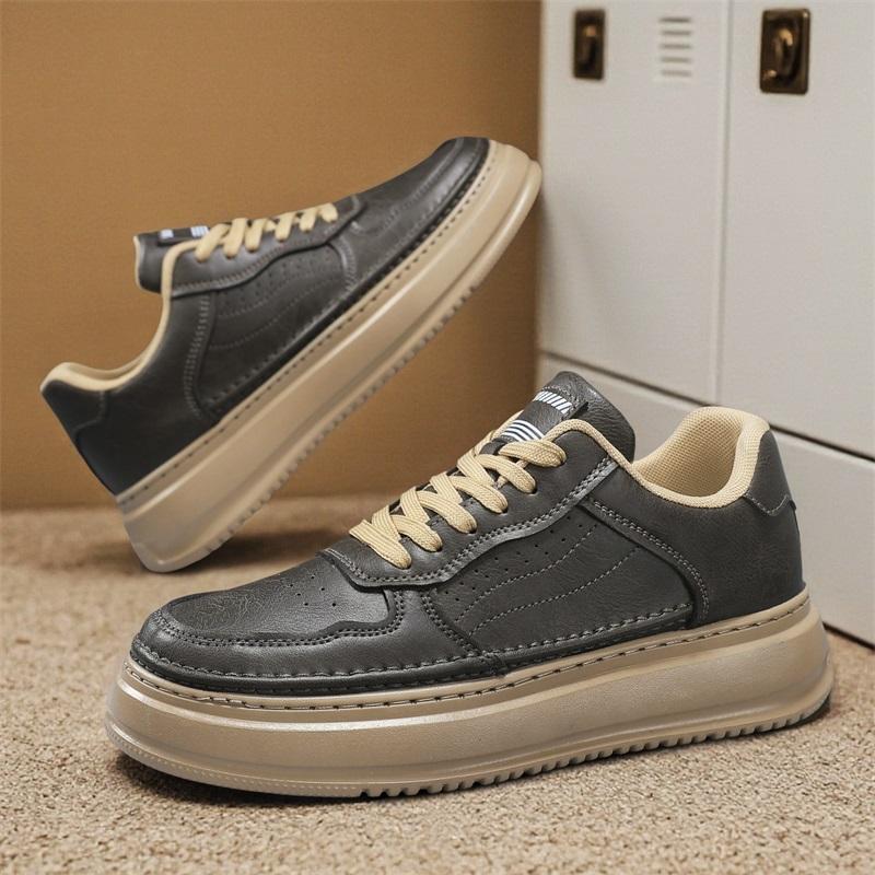 Nové Pánské Klasické Módní Nízké Tenisky na Skateboarding s Tlustou Podrážkou Pohodlné Měkké Podrážky Basketbalové Tenisky