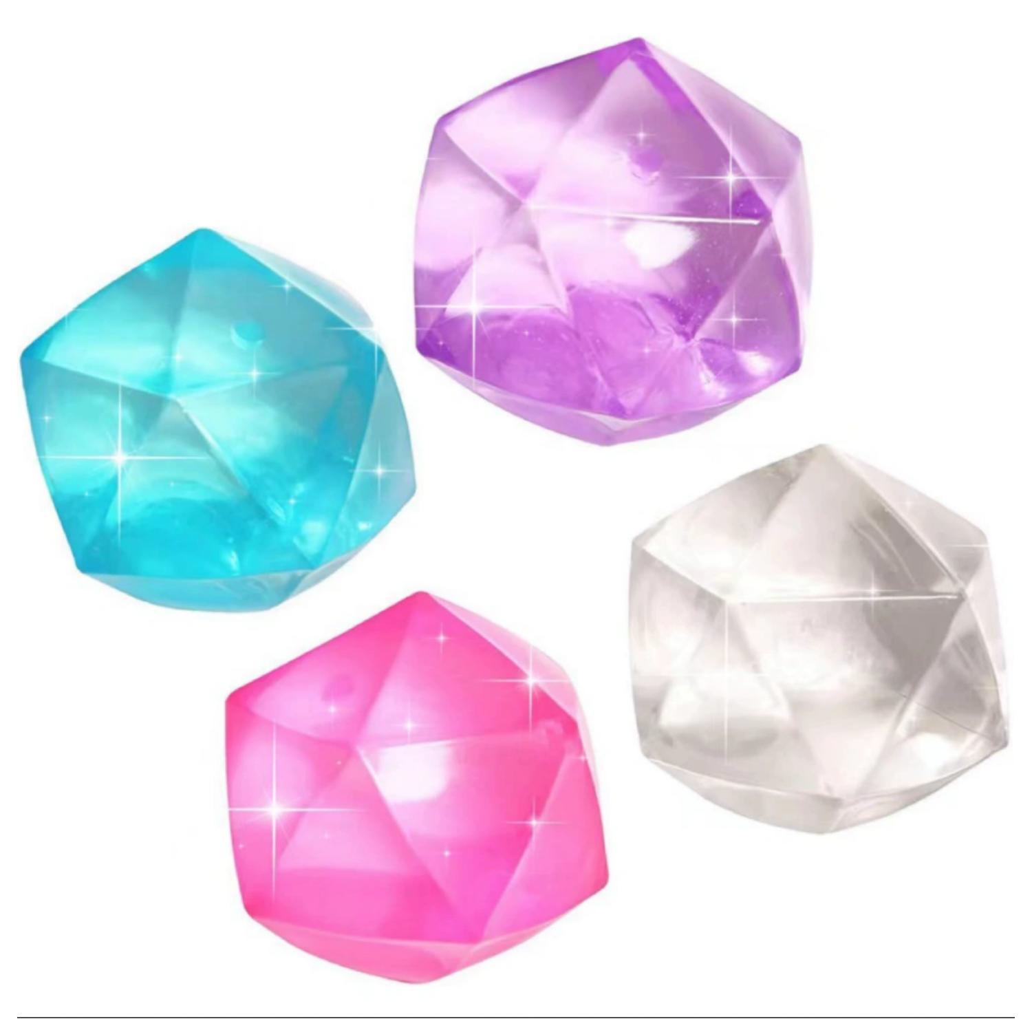 Knijpbare Stressverlichtende IJsklontjes Speeltjes - Squishy Sensorisch Fidget Speeltje voor Angst en Concentratie - Feestartikelen voor Volwassenen en Kinderen