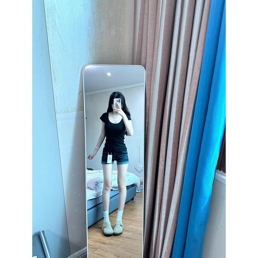 Women's High Waist Retro Denim Shorts - Slimming A-Line Hip-Hugging Summer Style