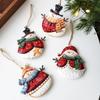 Christmas Tree Decorations Iron Circular Snowman Christmas Tree Pendant Decoration For Party 2026 Navidad Natal Decor Gift