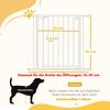 Baby Gate, Pet Safety Gate Pressure Fit, 76-81cm Wide with Two-Way Open, One-Hand Opening