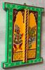 Hand Painted Narasimha Avatar Window: Indian Home Decor