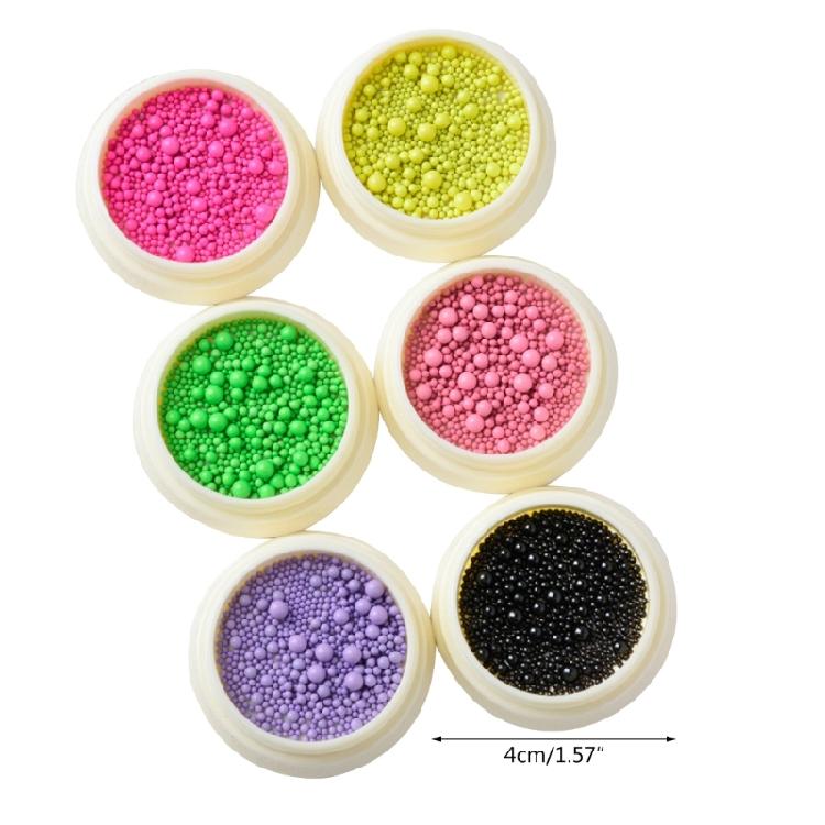 Nails Caviar Beads Metal Nail Beads Micro Pixie-Beads for DIY Nail Art Charms