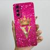 For Samsung Galaxy A37 A57 5G 2025 Crown Initial Letter Couple Phone Case SM-A376B SM-A5760 Soft Silicone Lens Protective Casing