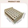 Wood Scissors Holder Hair Shear Shelf Versatile Makeup Brush Rack Eyebrow Pen Display Stand