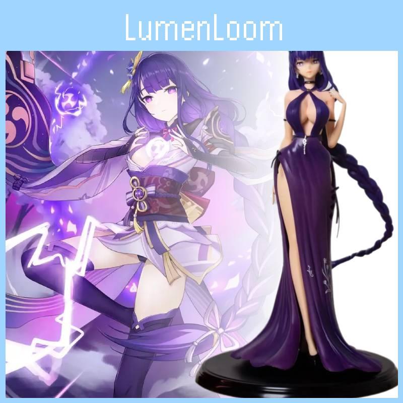 Genshin Raiden Impact Shogun Figurine Dress Game Cartoon Model Toys Gifts Fans