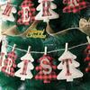 Christmas Banner Rustic Decorations Tree Ornaments Decor Shaped Vintage Xmas Decorations Indoor Merry Party