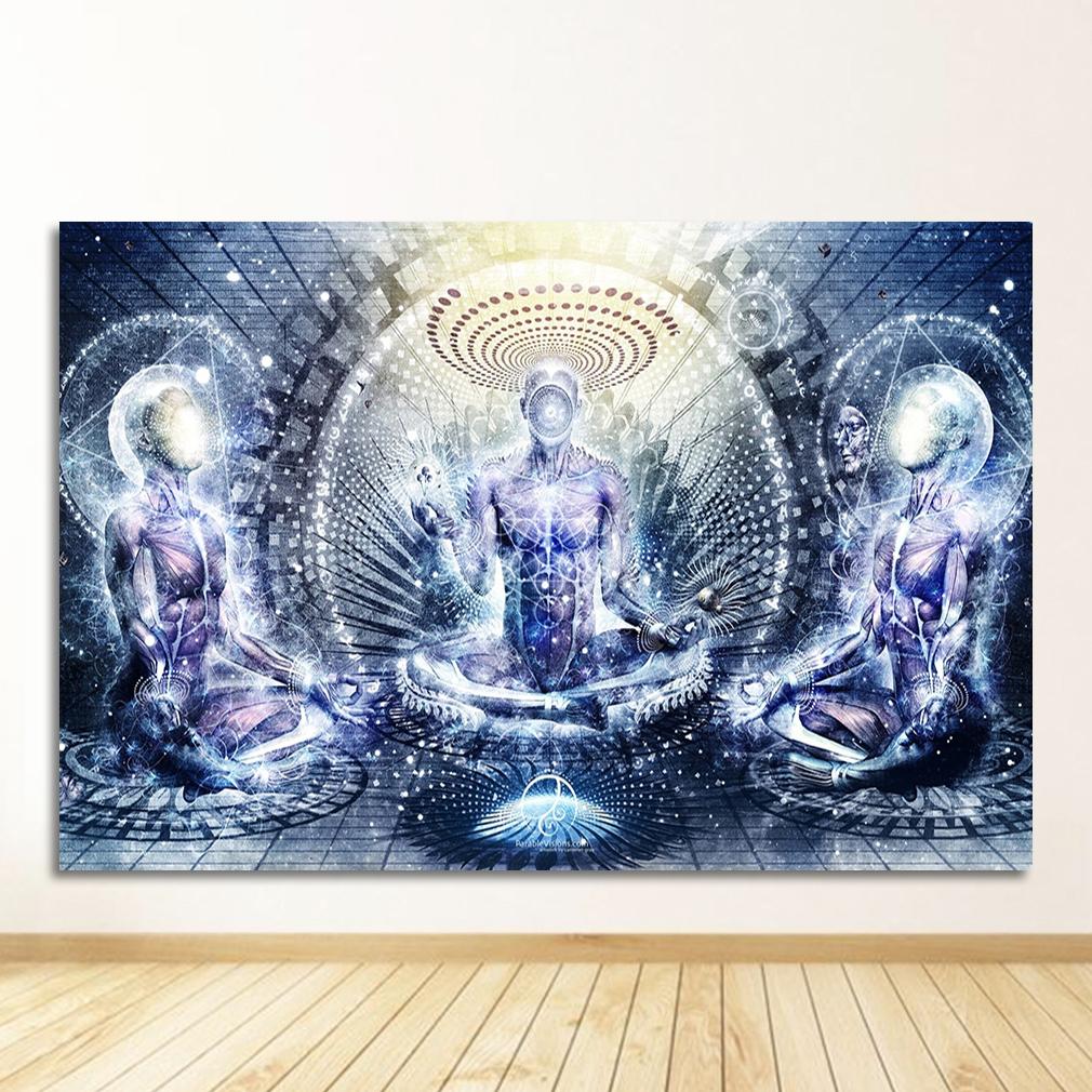 Life Modular Pictures Modern Home Decoration Wall Art Canvas Prints Painting Bedroom Poster Alex Grey Psychedelic Trippy Tree