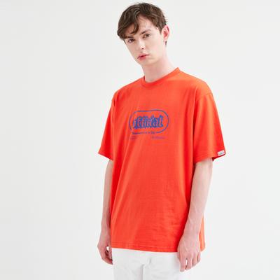 CODE I'M Official Artwork Print Oversized Short Sleeve T-Shirt Orange