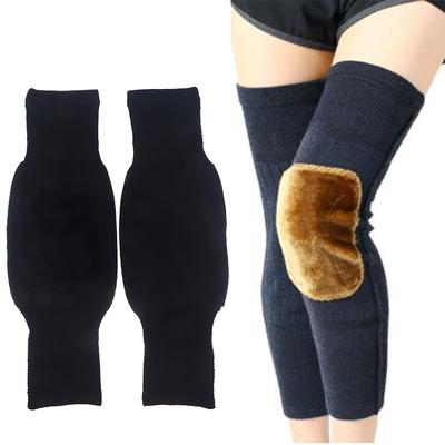 1Pair Cashmere Winter Knee Brace Thermal Leg Knee Warmer Sleeve Unisex KneePad Support For Joint Pain Tendonitis Arthritis