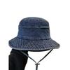 Outdoor Retro Washed Denim Fisherman Hat Children Spring and Summer 2025 New Versatile Face Small Sunshade Sunscreen Basin Hat