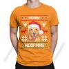 Unisexs TShirt Golden Retriever Merry Woofmas Christmas Crazy Cotton Tee Shirt Stylish Chic Dog T Shirts Round Collar Clothes
