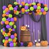 Halloween Balloon Arch Set Halloween Balloon Party Background Decoration Aluminum Film Latex Balloon Set