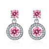 925 Sterling Silver Jewelry Women Fashion Cute Tiny Clear Crystal CZ Stud Earrings Gift for Girls Teens Lady E001
