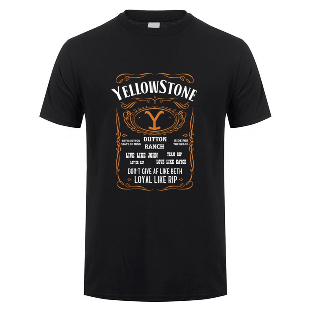 

Yellowstone Dutton Ranch T Shirt Men Print High Quality Cotton Yellowstone Tshirt 21 Colors LSD-002 S