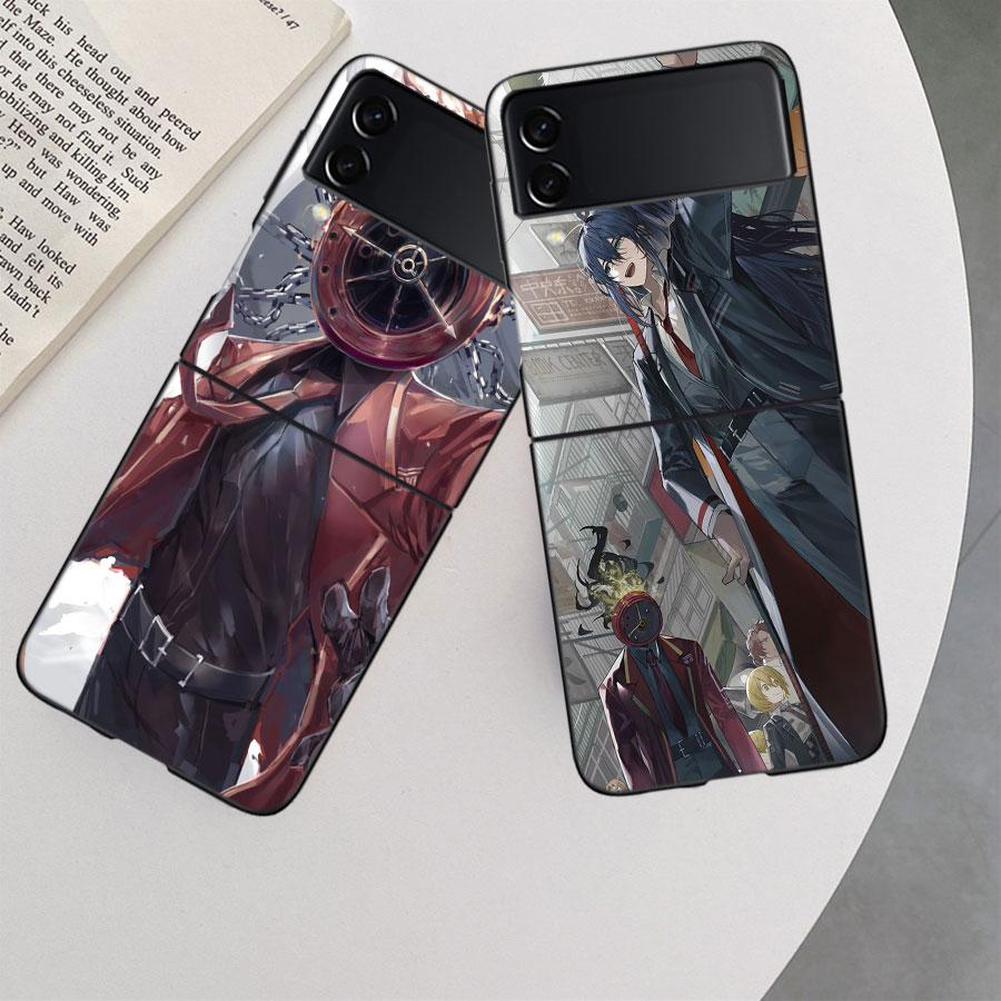 Game L-Limbus Company Phone Case For Samsung Z Flip 7 6 5G Galaxy Z Flip 5 4 3 Black Hard Cell Cover Luxury PC Shell Coque