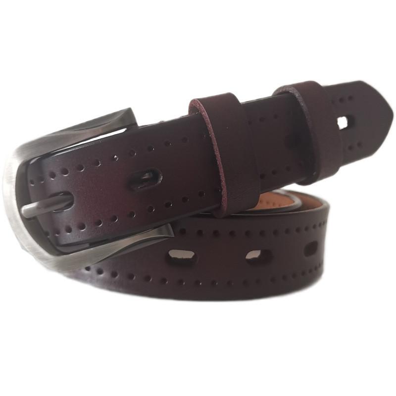 Fashionable Ladies Leather Waist Belt With Classic Pin Closure For Daily Wear