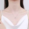 S925 Sterling Silver Classic Love Mozambican Necklace Women'S Personality Luxury Small Carat Pendant Trendy Clavicle Chain Gift
