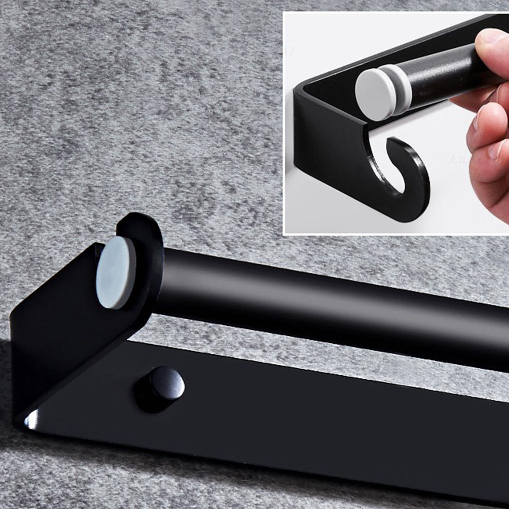 RecabLeght Toilet Paper Holder Bathroom Towel Rack Aluminum Paper Towels Holder Kitchen Roll Wc Accessories Wall Mounted Shelf