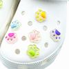 12Pcs Cute Shoes Charm Set Resin Cartoon Night Light Kitten Claw Shoe Decorations Buckle for Sandals Clogs DIY Accessories Gift