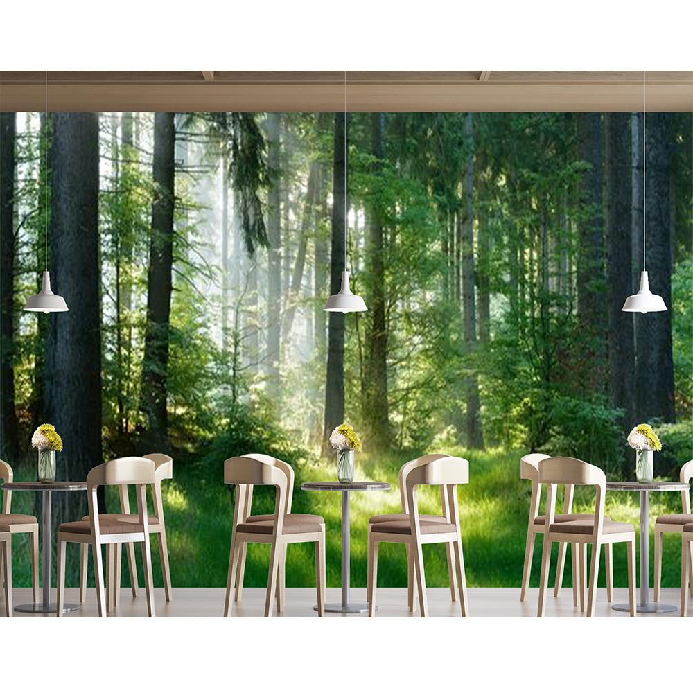 

Лесные обои Мистическое зеленое дерево дупло Лесной мурал Пейзаж природы Настенные муралы Гостиная Спальня Домашний декор 200 cm(W) x 140 cm(H)