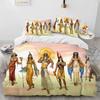 Egyptian Mythology Pharaoh Hieroglyphics Comfortable Duvet Cover Pillowcase Bedding Set Children Bedroom Decoration Home Textile