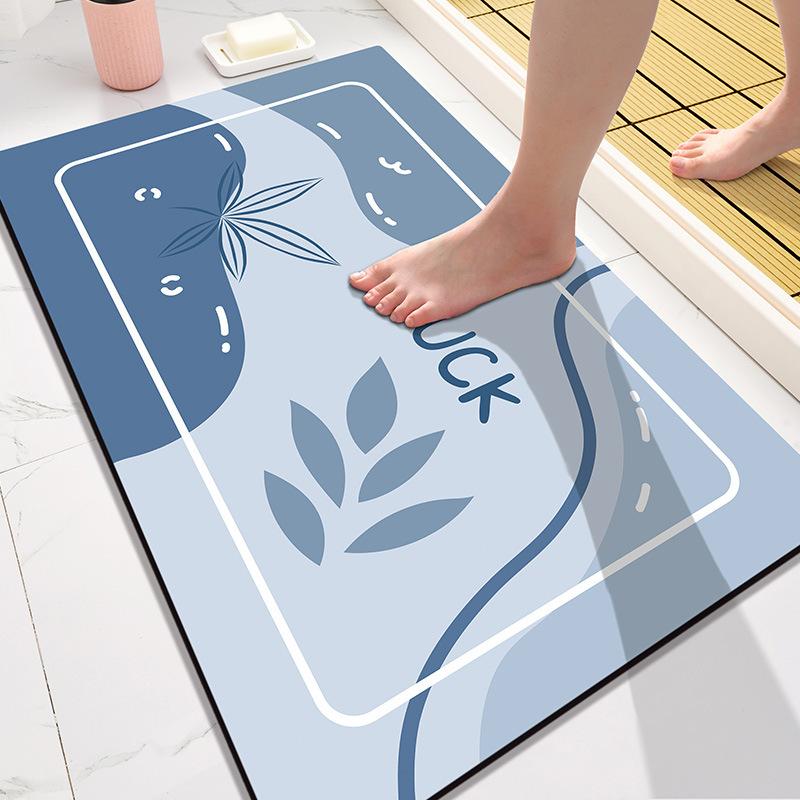 Diatom Mud Cushion Absorbent Mat Toilet Entry Door Non-slip Mat Bathroom Foot Mat Toilet Entry Carpet