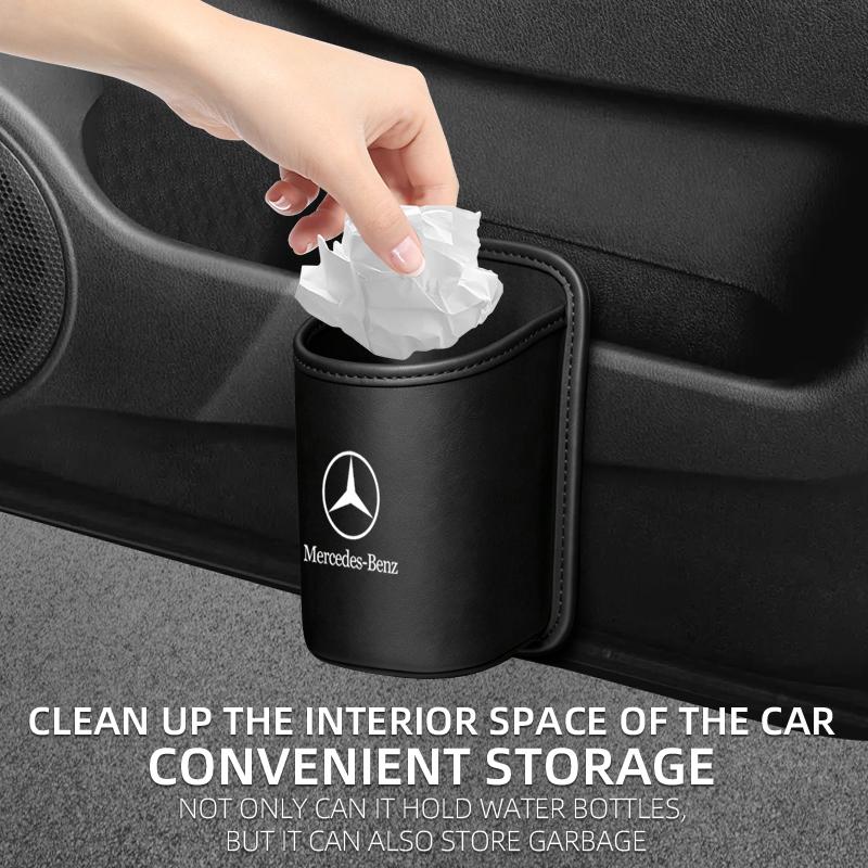 CRY1 For Mercedes Benz W166 W206 W177 W176 W211 W212 Car Door Water Cup Holder Back Seat Drink Rack Leather Storage Box SBD-45456