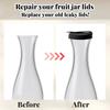 2pcs Replacement Lids for Good Seasons, BPA-Free Salad Dressing Lid Leakproof & Airtight Cap Accessory for Cruet Bottle Container (Black)
