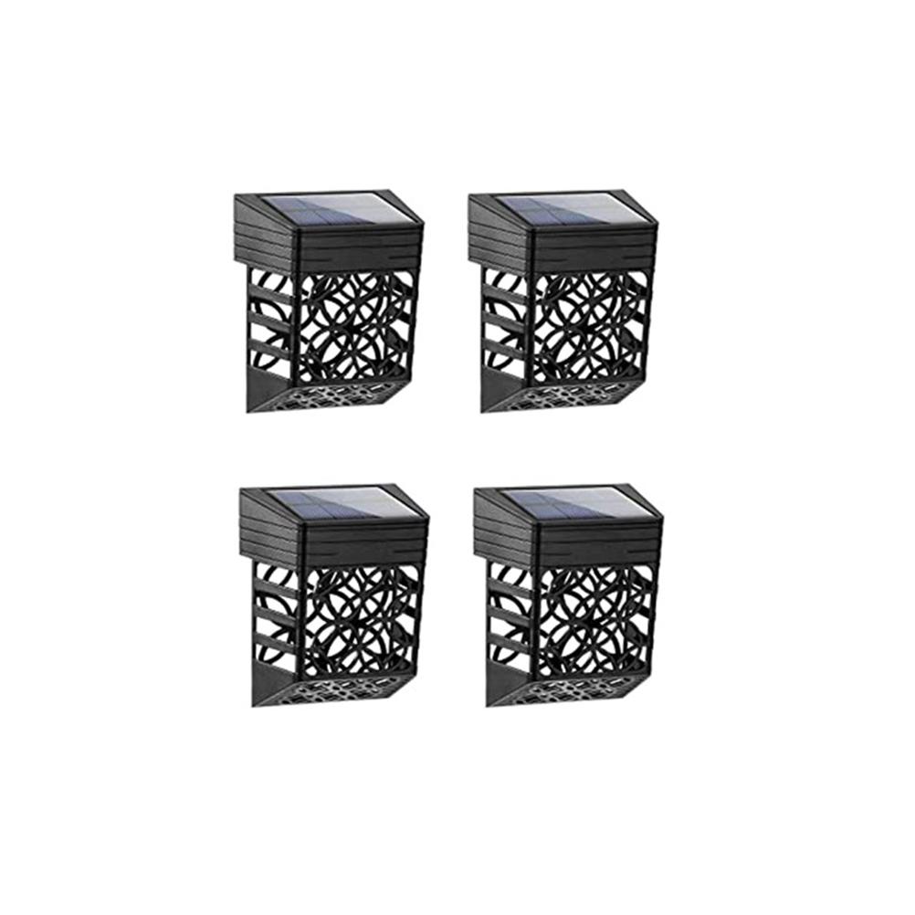 Pack of 4 Solar Fence Lighting Outdoor Solar Fence Lights IP54 Waterproof Wall Lights Solar Lights