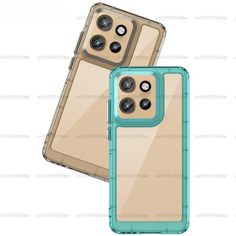 Transparent Case For Motorola Edge 60 Neo Case Soft Silicone Colorful Back Cover Moto Edge 60 Neo Case For Moto Edge 60 50 Neo