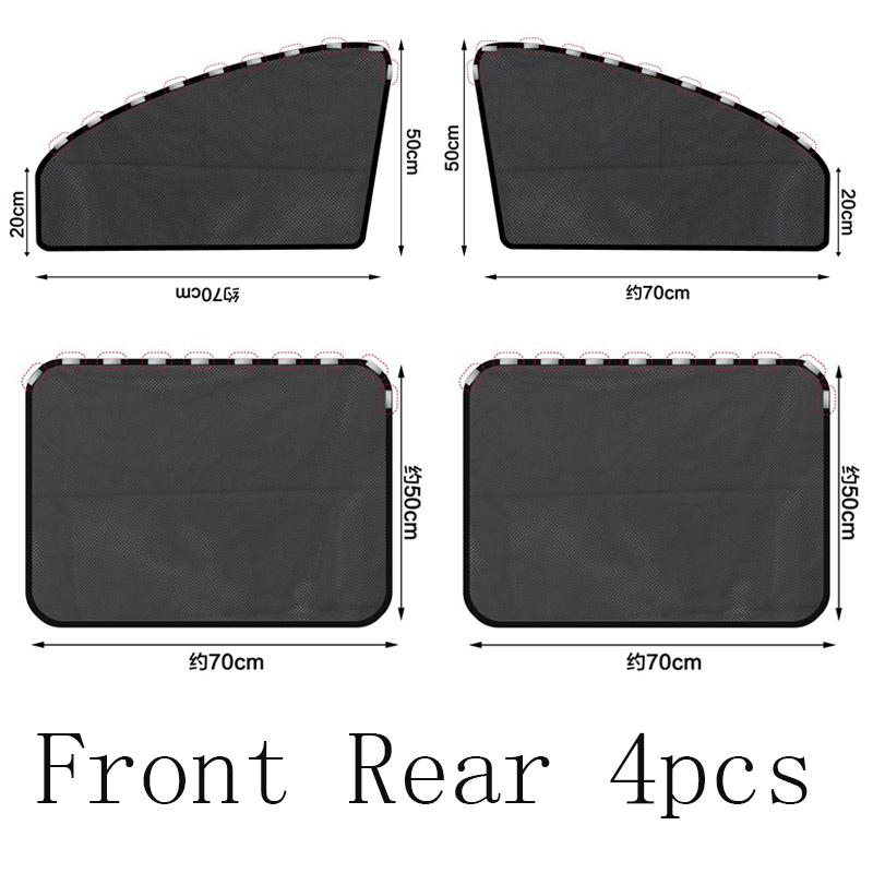 Magnetic Car Sun Shade Anti-UV Front/Rear Window Sunshield Shadow Mesh Glass Shading Car Privacy Shield Auto Interior