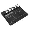 30x25CM Claquete de Acrílico Diretor Profissional Cinema Filme Ação Clap Ferramenta de Fotografia Faixa Branca Quadro Negro