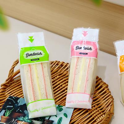 100Pcs Sandwich Special Bag Disposable Transparent Triangle Baking Packaging Bag