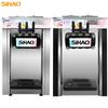 SIHAO Soft Serve Ice Cream Machine 20-28 L/h 3 Flavors Desktop