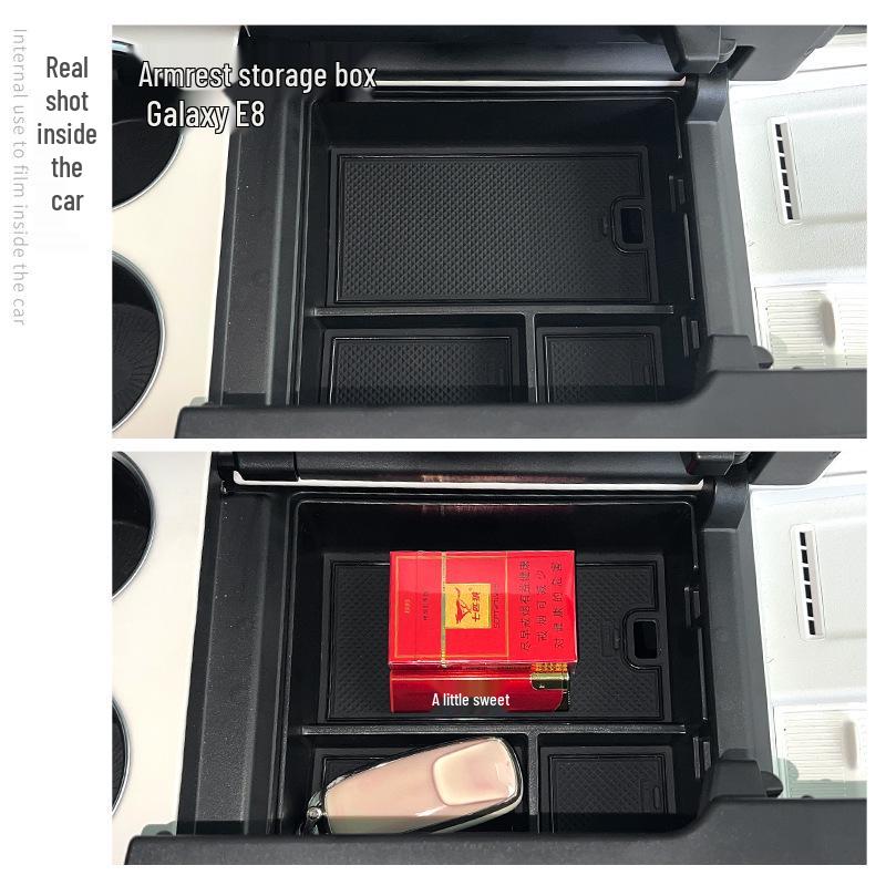 Compatible Galaxy E8 Armrest and Center Console Storage Box for Car Interior Modification (23 Models)