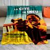 1PC Movie Poster Colorful Illustration Gun Print Adult Children Warm Blankets Home Travel Car Soft Comfortable Luxury Gifts