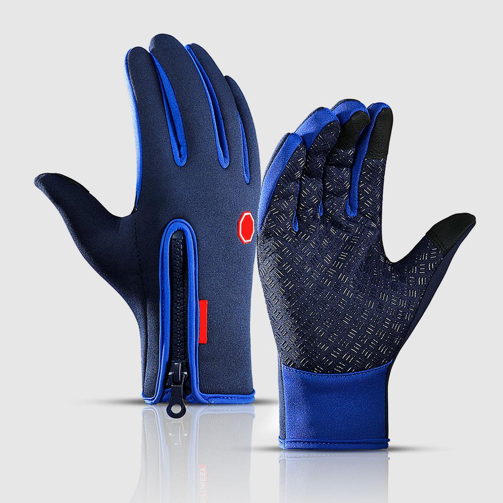 Cycle Gloves Touchscreen Waterproof Fleece Thermal Sports Gloves for Hiking Skiing