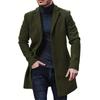 Male Streetwear Jackets Man's Solid Color Casual Outerwear And Coats Single Breasted Lapel Wool Men's Jacket For Spring Winter