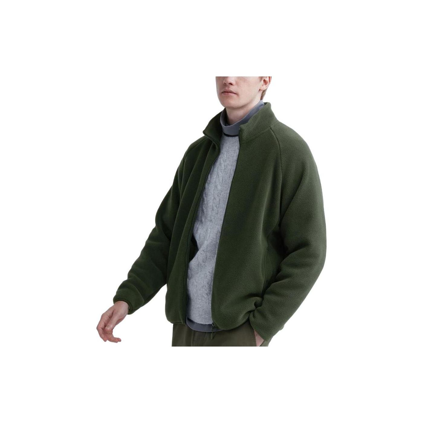 UNIQLO Flīsa Sērija Stāvs Apkakle Rāvējslēdzējs
