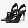 Soleist Summer New Women's Stiletto Sandals Concise Female Flipflop High-heeled Sandals Slingback Runway Ladies Shoes Large Sizes 34-46